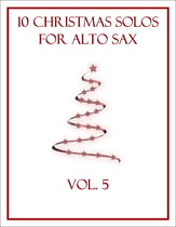 10 Christmas Solos for Alto Sax (Vol. 5) P.O.D. cover